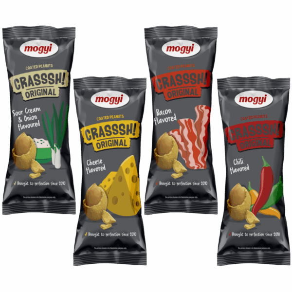 Crasssh Original kuorrutetut maapähkinät